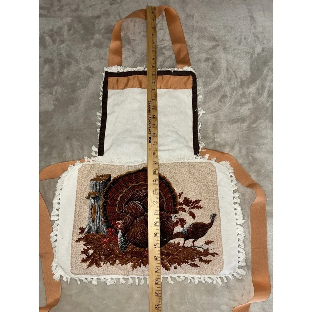 Handmade Apron Turkey Thanksgiving‎ Fall Bib